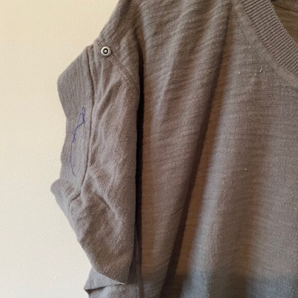 Women’s Gap Olive Green Light Knit Top  - Size L - Picture 3 of 10